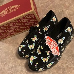 NIB VANS Authentic Glow in the Dark Morph Blackout Butterfly Stackform Shoes